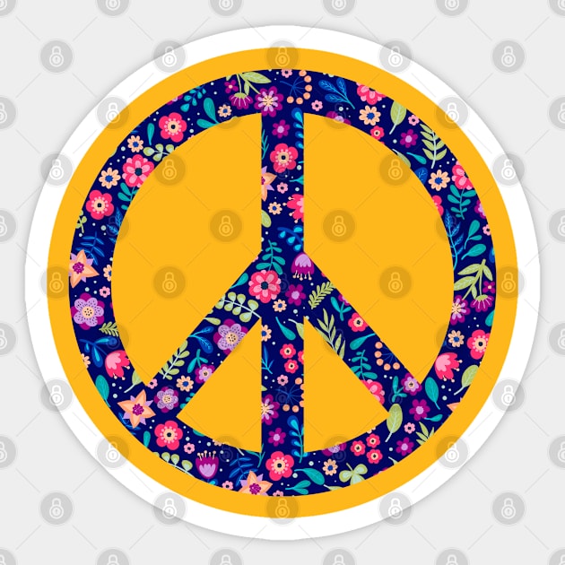 Peace Love - Funny gift Sticker by LindaMccalmanub